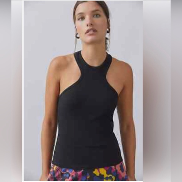 Anthropologie WHITE bow back halter top sz XS - Picture 2 of 5